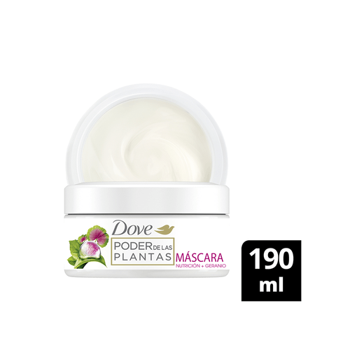 Máscara Dove Poder de las Plantas Nutrición Geranio x 190 ml