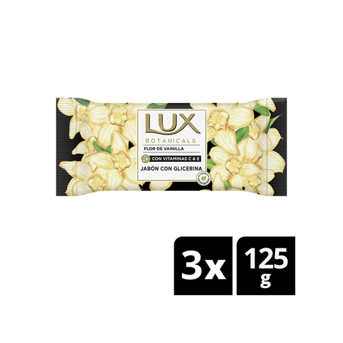 Jabón Lux Flor de Vainilla 3 x 125 gr