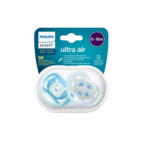 Chupete Avent Ultra Air Deco Nene 6-18 Meses x 2 unid