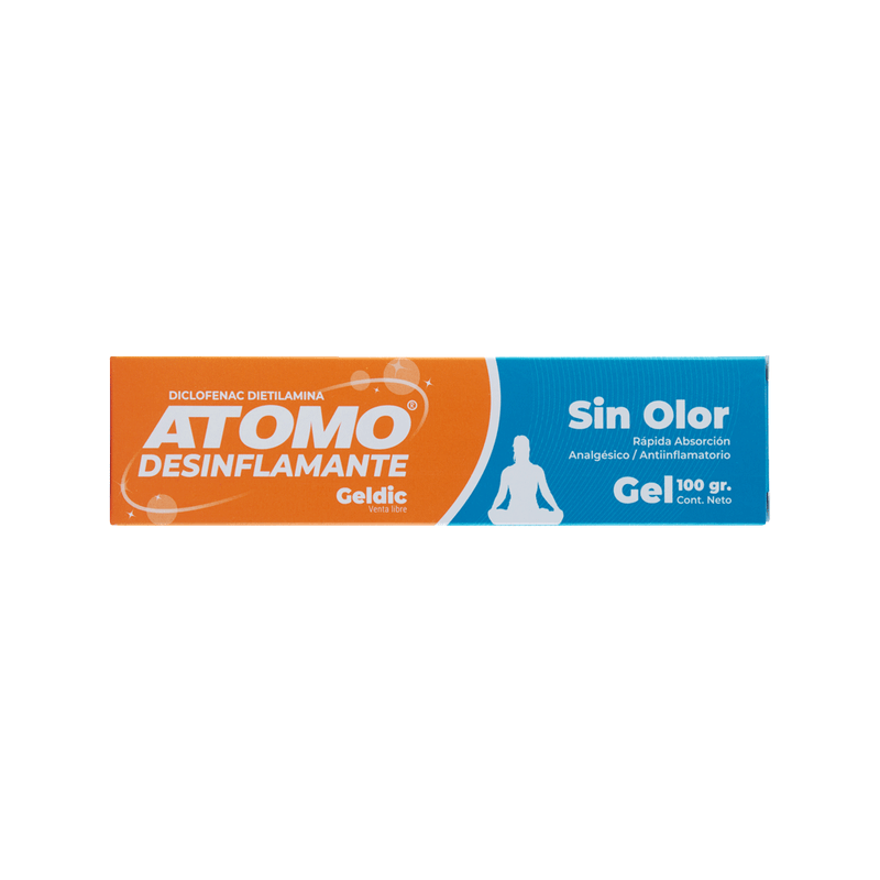 Atomo-Gel Analgésico Atomo Desinflamante Geldic Sin Olor x 100 gr-7798024550177