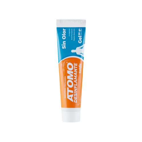 Gel analgésico Atomo Desinflamante Geldic Sin Olor x 30 gr