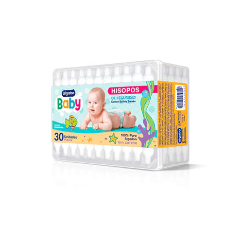 Hisopos Baby Algabo Caja x 30 unid