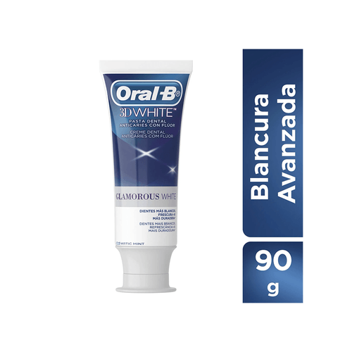 Crema Dental Oral-B 3d White Glamorous x 90 gr