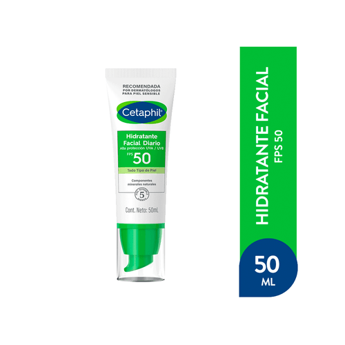 Hidratante facial diario Cetaphil FPS50 x 50 ml