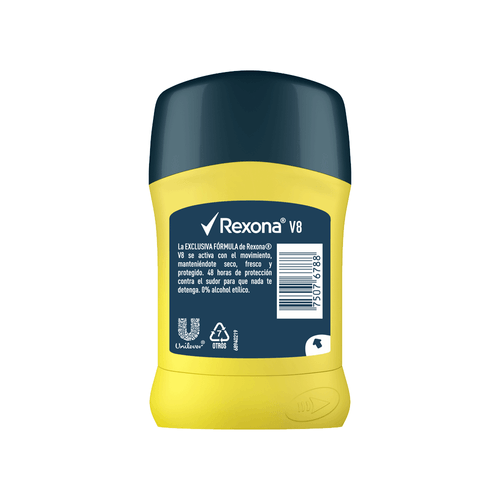 Desodorante En Barra Rexona Antitranspirante V8 x 50gr