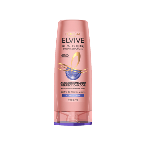 Acondicionador Elvive Kera-Liso Brillo y Sedosidad x 200ml