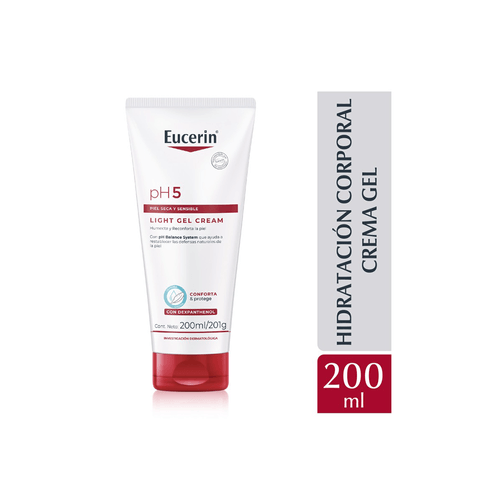 Crema-Gel Corporal Light Eucerin pH5 Piel seca y Sensible x 200 ml