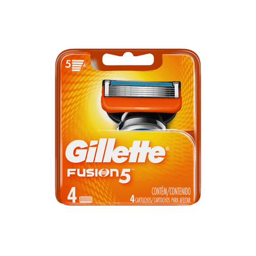 Cartuchos Para Afeitar Gillete Fusion Base x 4 unid