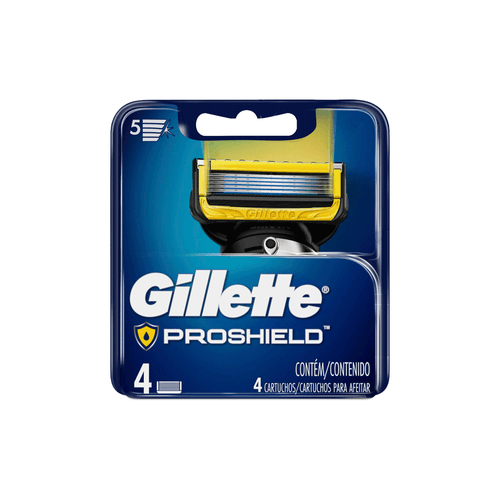 Cartuchos para Afeitar Gillete Fusion Proshield x 4 unid