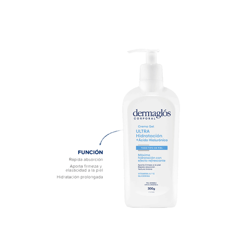 Crema Gel Dermaglós Hidratación Corporal x 300 ml