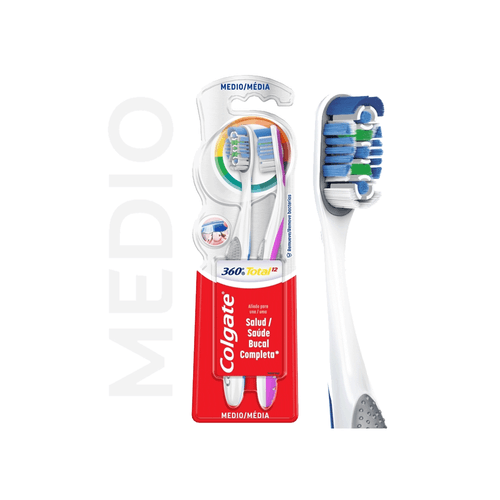 Cepillo De Dientes Colgate 360° Total 12 x 2 unid