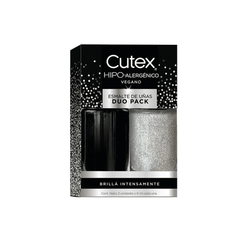 Esmalte Pack Duo Cutex Glitter Celebracion/Noche Estrellada