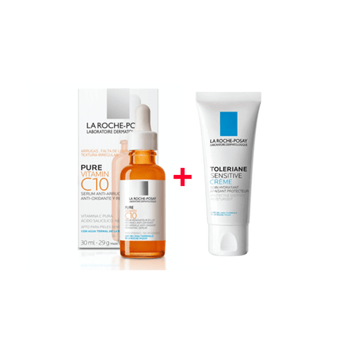 Kit La Roche Posay Serum Pure Vitamina C x 30 ml + Toleriane Sensitive x 40 ml