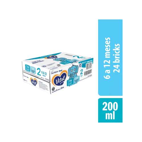 Leche Infantil Vital 2 Brik 24 Unid. x 200 ml