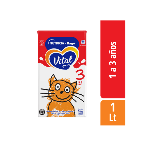 Leche Infantil Vital 3 Brik x 1000 ml