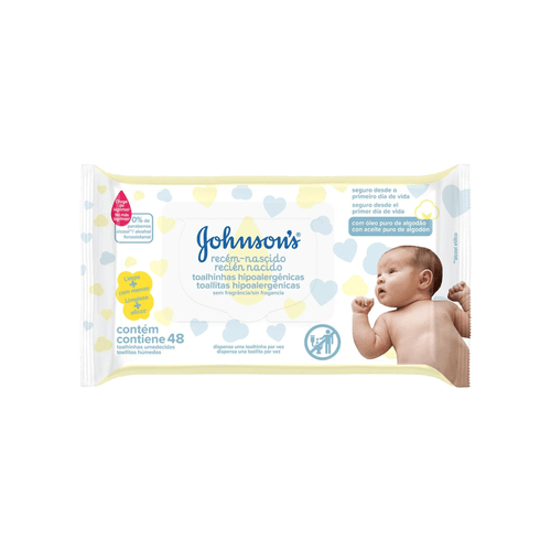 Toalla Húmeda Johnson's Recién Nacido x 48 unid