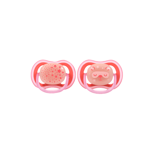Chupetes Avent Ultra Air Deco Nocturno 6-18 Meses x 2 Unid.