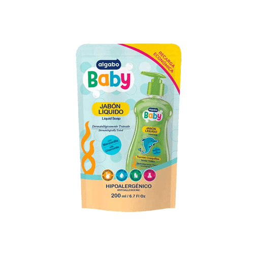 Jabón Líquido Algabo Baby Doy Pack x 200ml