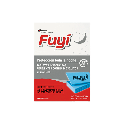 Tabletas insecticidas Fuyi contra mosquitos respuesto x 12 unid