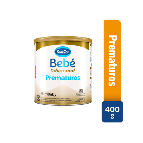 Leche Infantil SanCor Bebé Advanced Prematuros Lata x 400 gr