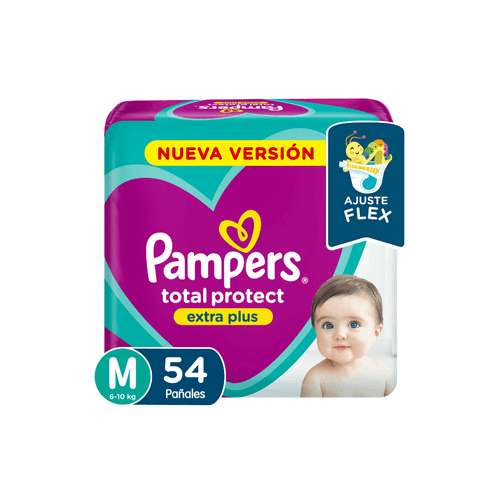 Pañales Pampers Total Protect Extra Plus Talle M x 44 Unid