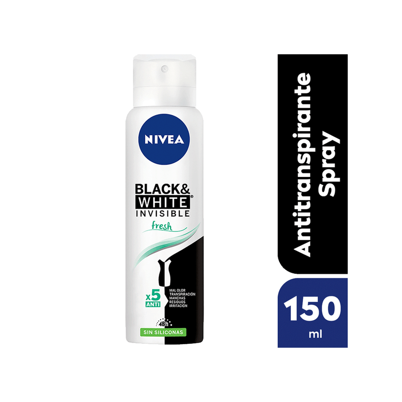Antitranspirante-Woman-Nivea-Black---White-Fresh-x-150-ml-Nivea-4005900985712