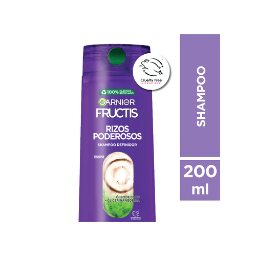 Shampoo Fructis Garnier Rizo Manejable x 200ml