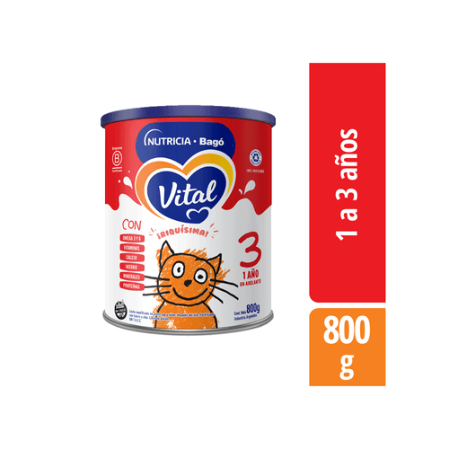 Leche Infantil Vital 3 Polvo x 800 gr