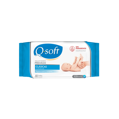 Toallitas Humedas Q-Soft Clásicas x 40 uni