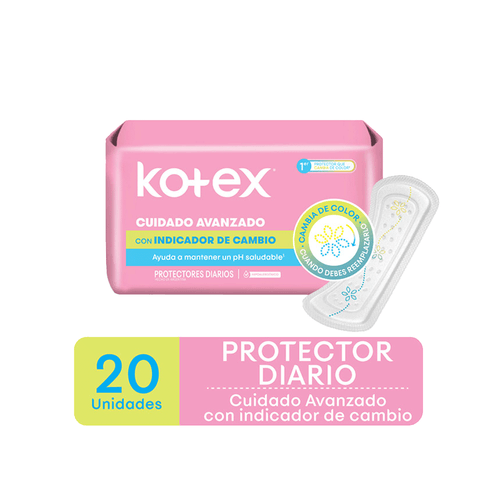 Protectores Diarios Kotex Indicador Ph x 20 unid