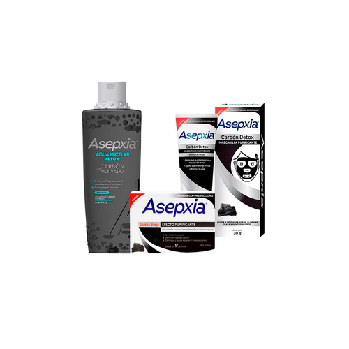 Kit Carbon Agua Micelar + Jabon + Mascarilla