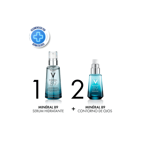 Combo Vichy Minéral 89 50 ml + Contorno de Ojos 15 ml