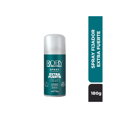 Fijador en Spray Roby Extra Fuerte x 180 ml