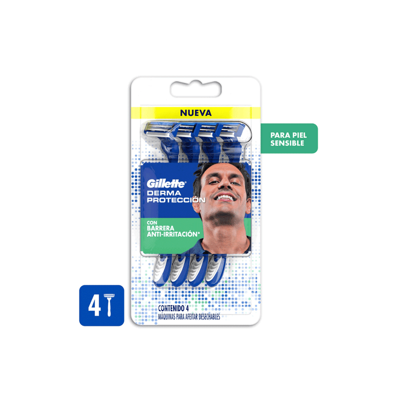 Maquina-de-Afeitar-Gillette-Derma-Proteccion-x-4-unid-Gillette
