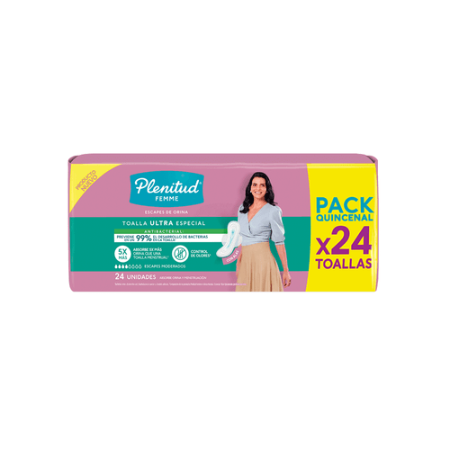 Toalla Plenitud Femme Ultra x 24 unidades