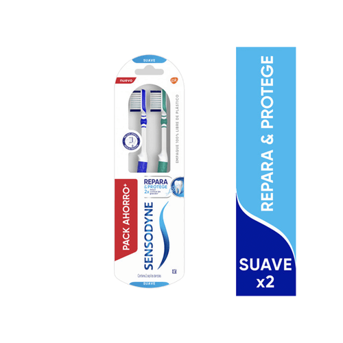 Cepillo Dental Sensodyne Repara y Protege Pack x 2un
