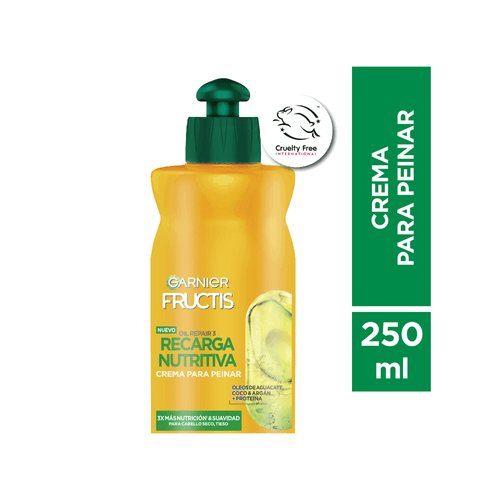 Crema Para Peinar Fructis Recarga Nutritiva x 250ml