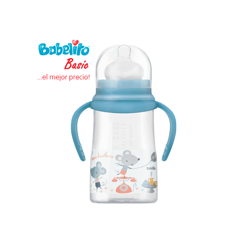 Mamadera Babelito Boca Ancha Con Asas x 250ml (Color Sujeto a Stock)