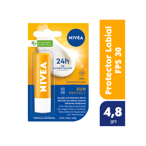 Protector Solar Labial Humectante Nivea Sun Protect FPS30 x 4,8 grs