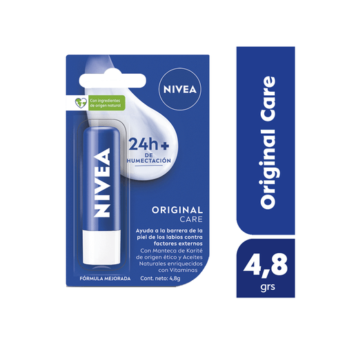 Protector Labial Humectante Nivea Essential Original x 4,8 grs