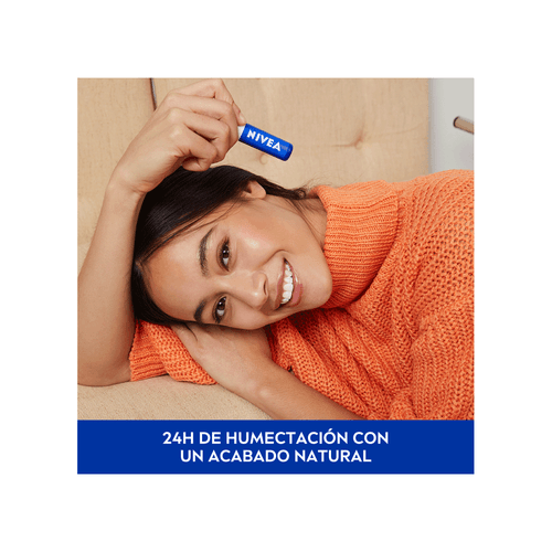 Protector Labial Humectante Nivea Essential Original x 4,8 grs