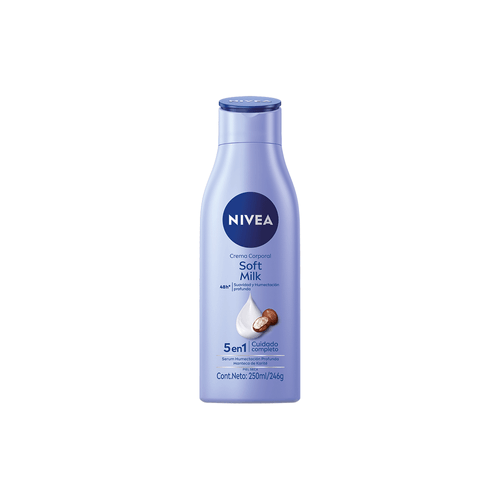 Crema Corporal Nivea Soft Milk 5en1 para Piel Seca x 250 ml