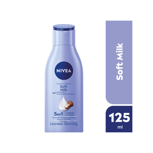 Crema Corporal Nivea Soft Milk 5 en 1 Piel seca x 125 ml