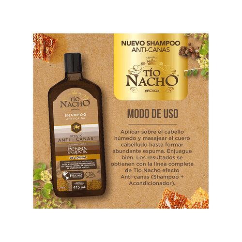 Shampoo Tio Nacho Anti Canas x 415 ml