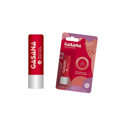 Labial Gasana Labello Balsamo Sabor Cereza x 1 Unid