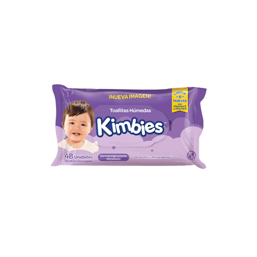 Toallas Humedas Kimbies x 48 Unid