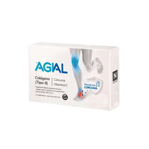 Pastilla Agial Colageno Tipo II + Curcuma x 30 Comp