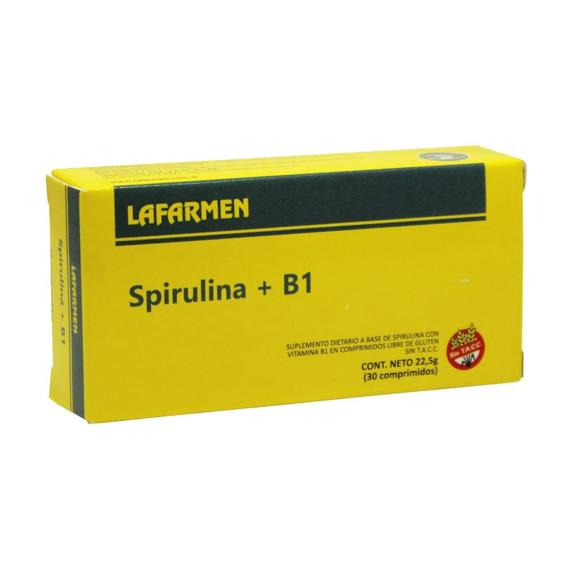 Suplemento-Dietario-Lafarmen-Spirulina---B1-x-30-Comp-Lafarmen