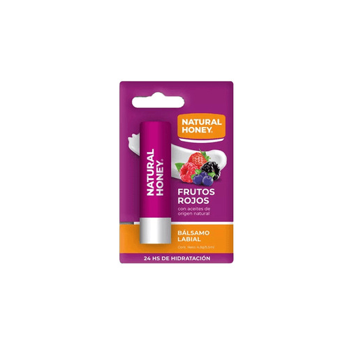 Protector Labial Humectante Natural honey Frutos Rojos Natural Honey