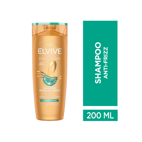 Shampoo Elvive Oleo Extraordinario Rizos x 200 ml